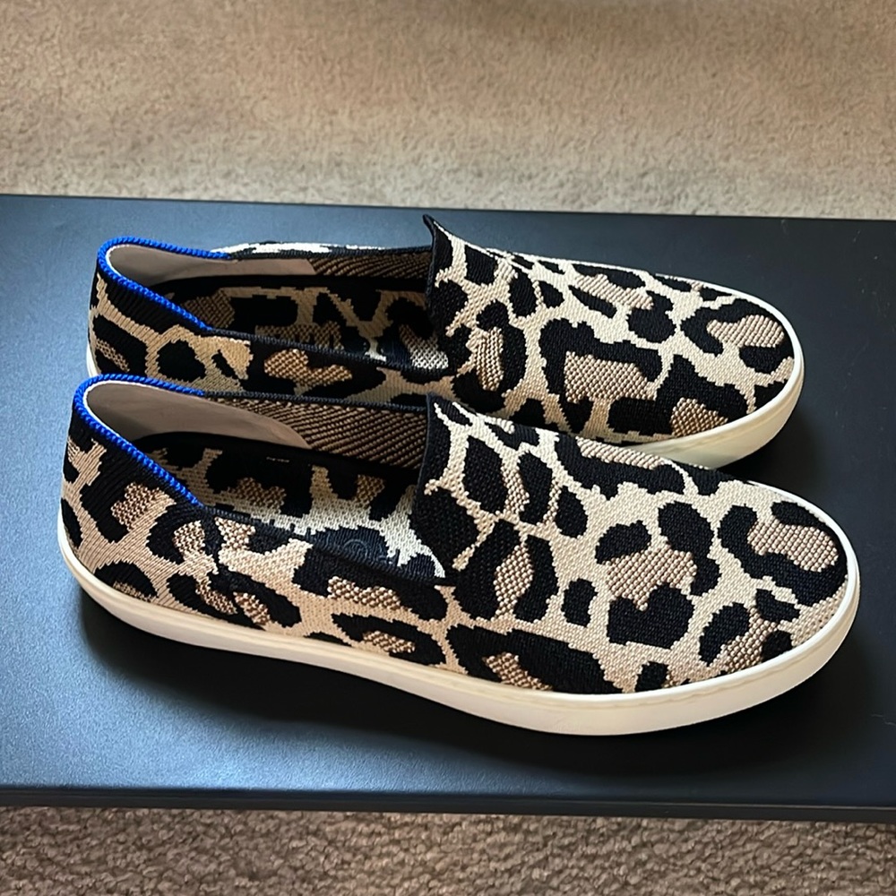 Rothy’s Leopard Print slip on sneaker